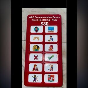 AAC Communication Device - Personalized Voice Recording -
Portable & Convenient